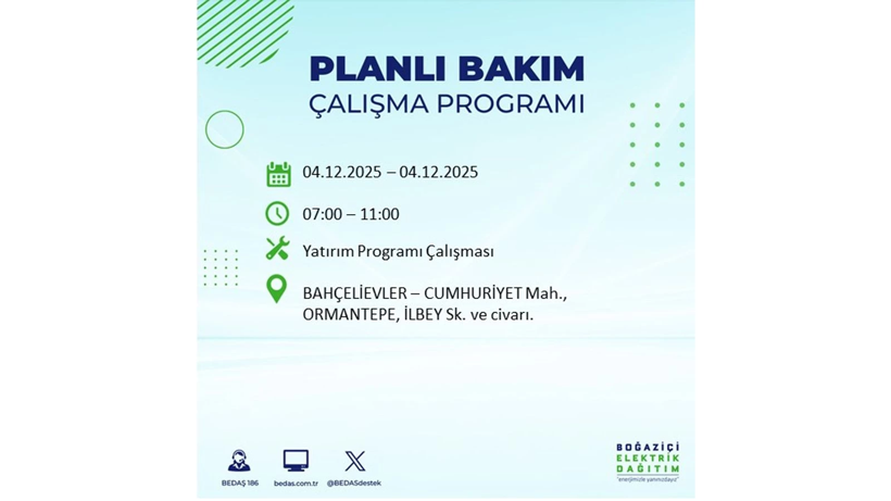 İstanbul’un birçok noktasında elektrikler gidecek: Kesinti listesi açıklandı - Resim: 8