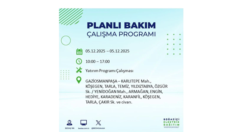 Yarın elektrik kesintisi 10 saat sürecek: Etkilenecek bölgeler açıklandı - Resim: 45