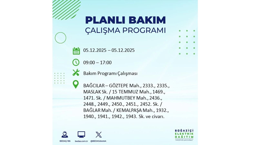 Yarın elektrik kesintisi 10 saat sürecek: Etkilenecek bölgeler açıklandı - Resim: 6