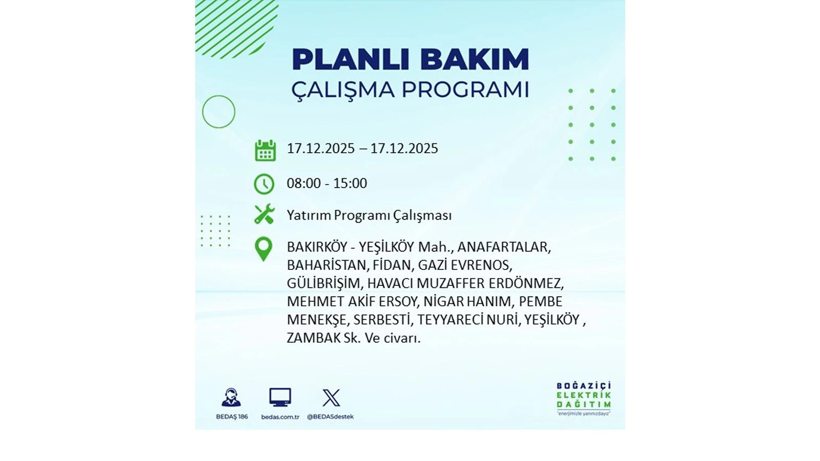 İstanbul’da yarın bu ilçelerde hayat duracak: Saatler tek tek açıklandı - Resim: 42