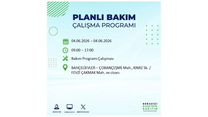 Yarın İstanbul'da o ilçeler karanlıkta kalacak! Hangi ilçelerde elektrik kesilecek?  Elektrikler ne zaman gelecek? 4 Haziran elektrik kesintisi raporu - Resim: 12