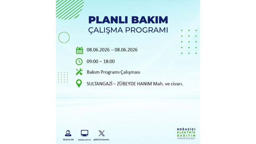 İstanbul 8 Haziran elektrik kesintisi programı: O ilçelerde gün boyu elektrik olmayacak! - Resim: 18