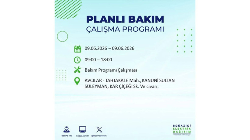 BEDAŞ ve AYEDAŞ duyurdu: İstanbul'da elektrikler gidiyor! İşte ilçe ilçe liste... 9 Haziran Salı İstanbul elektrik kesinti listesi - Resim: 75