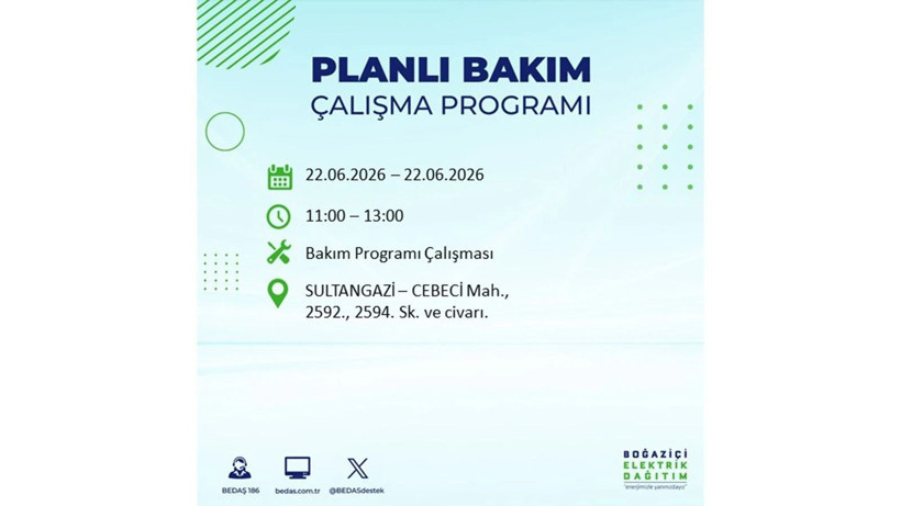 İstanbul 22 Haziran elektrik kesintisi programı: O ilçelerde gün boyu elektrik olmayacak! - Resim: 17