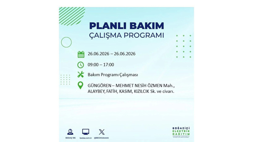 İstanbul 26 Haziran kesintisi programı: O ilçelerde saatlerce elektrik olmayacak! - Resim: 42