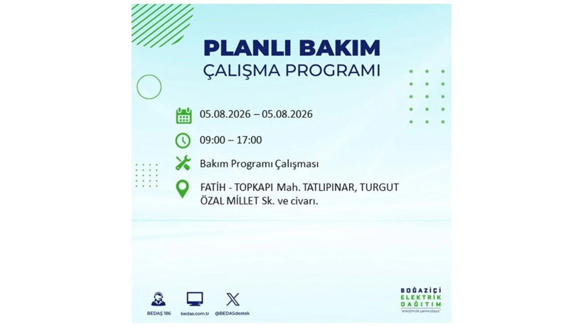 İstanbul 5 Ağustos kesintisi programı: O ilçelerde saatlerce elektrik olmayacak! - Resim: 44