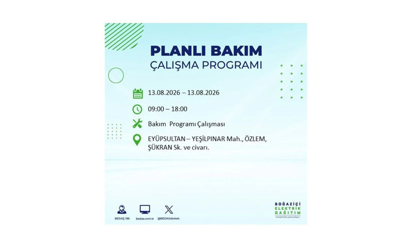 İstanbul 13 Ağustos kesintisi programı: O ilçelerde saatlerce elektrik olmayacak! - Resim: 17