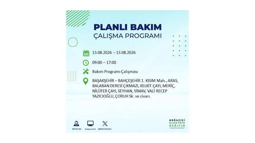 İstanbul 13 Ağustos kesintisi programı: O ilçelerde saatlerce elektrik olmayacak! - Resim: 5