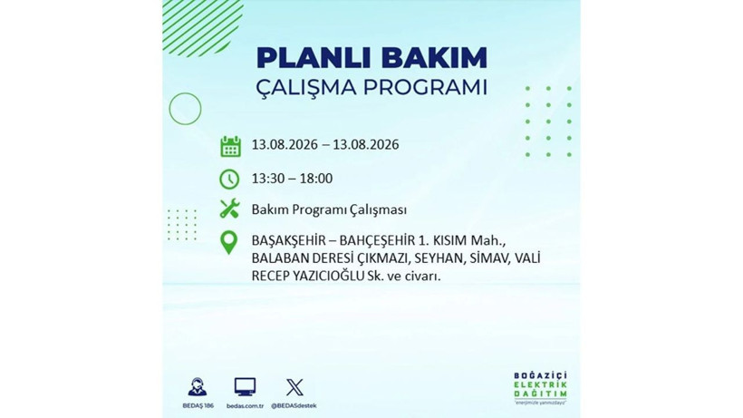 İstanbul 13 Ağustos kesintisi programı: O ilçelerde saatlerce elektrik olmayacak! - Resim: 7