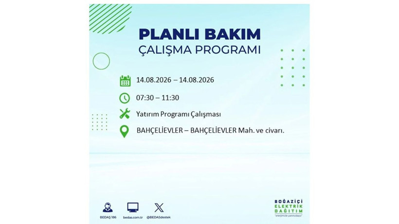 İstanbul 14 Ağustos kesintisi programı: O ilçelerde saatlerce elektrik olmayacak! - Resim: 9