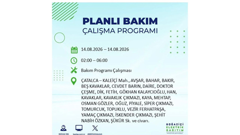 İstanbul 14 Ağustos kesintisi programı: O ilçelerde saatlerce elektrik olmayacak! - Resim: 19
