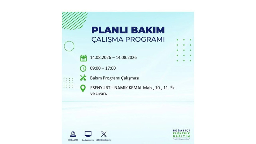 İstanbul 14 Ağustos kesintisi programı: O ilçelerde saatlerce elektrik olmayacak! - Resim: 25