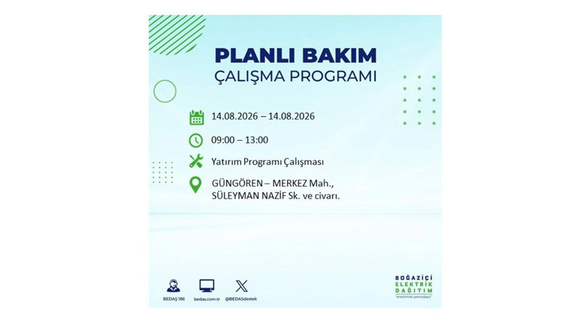 İstanbul 14 Ağustos kesintisi programı: O ilçelerde saatlerce elektrik olmayacak! - Resim: 33