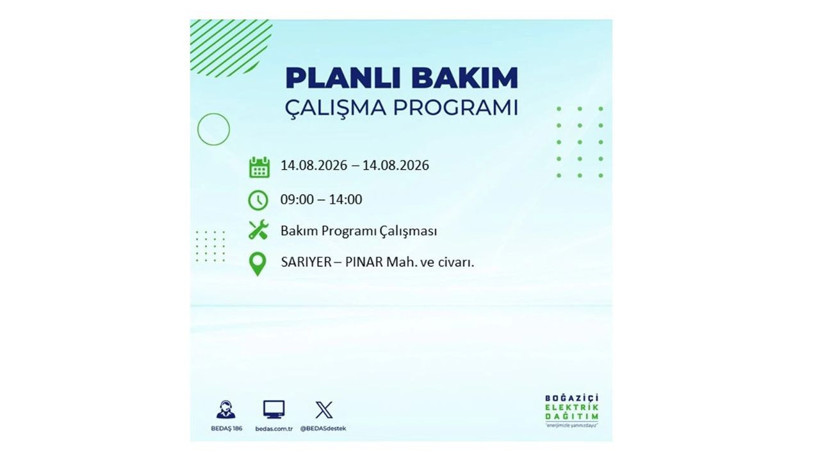 İstanbul 14 Ağustos kesintisi programı: O ilçelerde saatlerce elektrik olmayacak! - Resim: 38