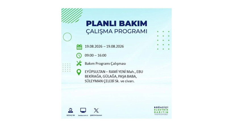 İstanbul 19 Ağustos kesintisi programı: O ilçelerde saatlerce elektrik olmayacak! - Resim: 16