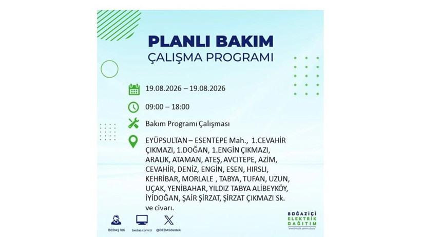 İstanbul 19 Ağustos kesintisi programı: O ilçelerde saatlerce elektrik olmayacak! - Resim: 17