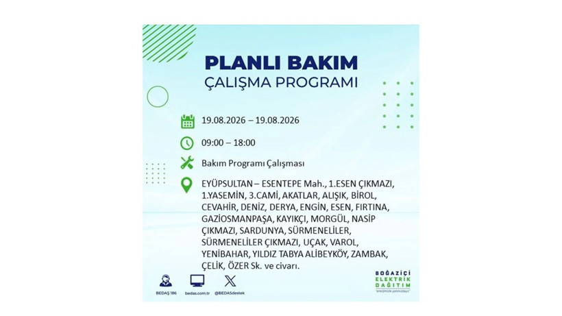İstanbul 19 Ağustos kesintisi programı: O ilçelerde saatlerce elektrik olmayacak! - Resim: 18