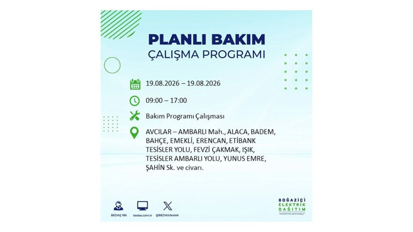 İstanbul 19 Ağustos kesintisi programı: O ilçelerde saatlerce elektrik olmayacak! - Resim: 2