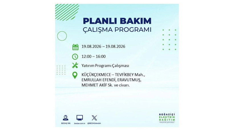 İstanbul 19 Ağustos kesintisi programı: O ilçelerde saatlerce elektrik olmayacak! - Resim: 25
