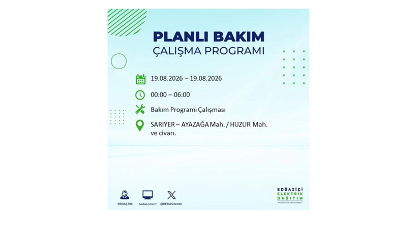 İstanbul 19 Ağustos kesintisi programı: O ilçelerde saatlerce elektrik olmayacak! - Resim: 27