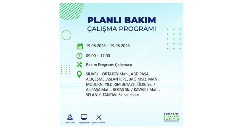 İstanbul 19 Ağustos kesintisi programı: O ilçelerde saatlerce elektrik olmayacak! - Resim: 29