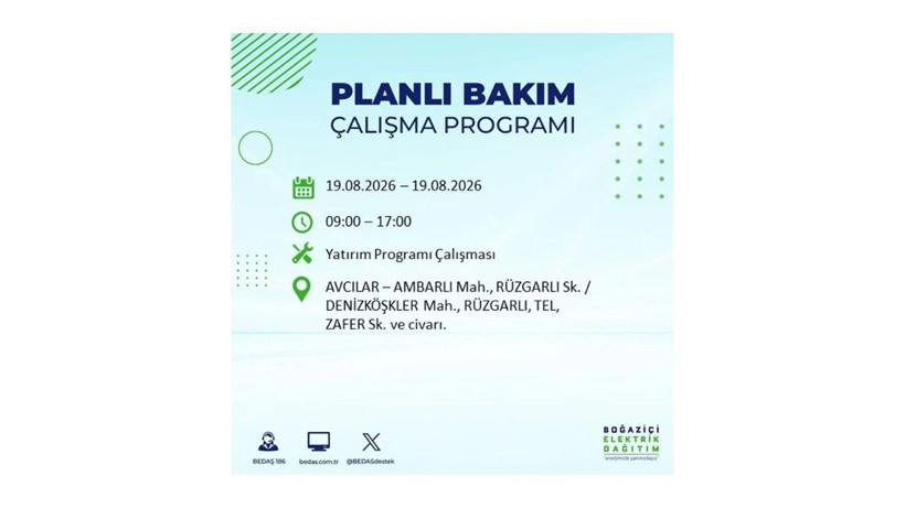 İstanbul 19 Ağustos kesintisi programı: O ilçelerde saatlerce elektrik olmayacak! - Resim: 3