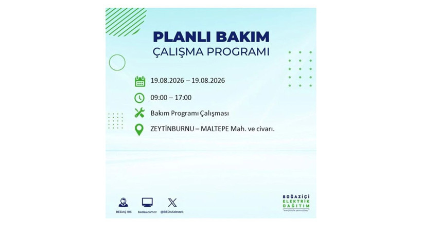 İstanbul 19 Ağustos kesintisi programı: O ilçelerde saatlerce elektrik olmayacak! - Resim: 33