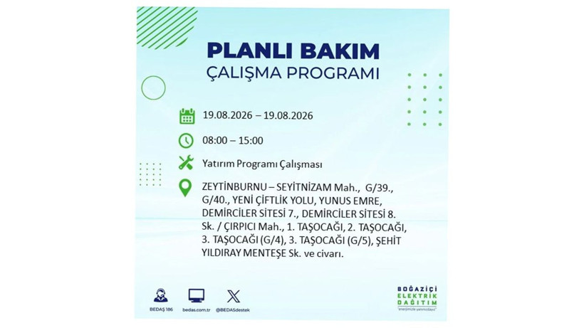 İstanbul 19 Ağustos kesintisi programı: O ilçelerde saatlerce elektrik olmayacak! - Resim: 34