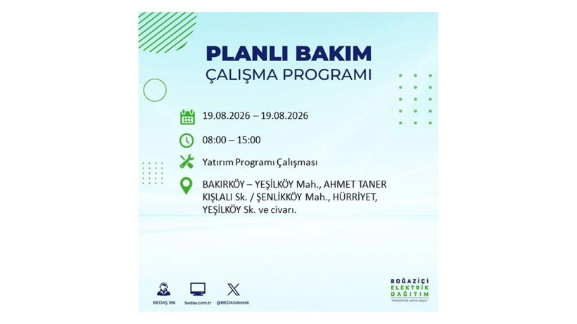 İstanbul 19 Ağustos kesintisi programı: O ilçelerde saatlerce elektrik olmayacak! - Resim: 4