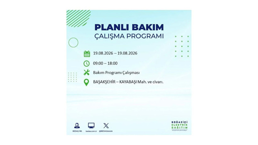 İstanbul 19 Ağustos kesintisi programı: O ilçelerde saatlerce elektrik olmayacak! - Resim: 7