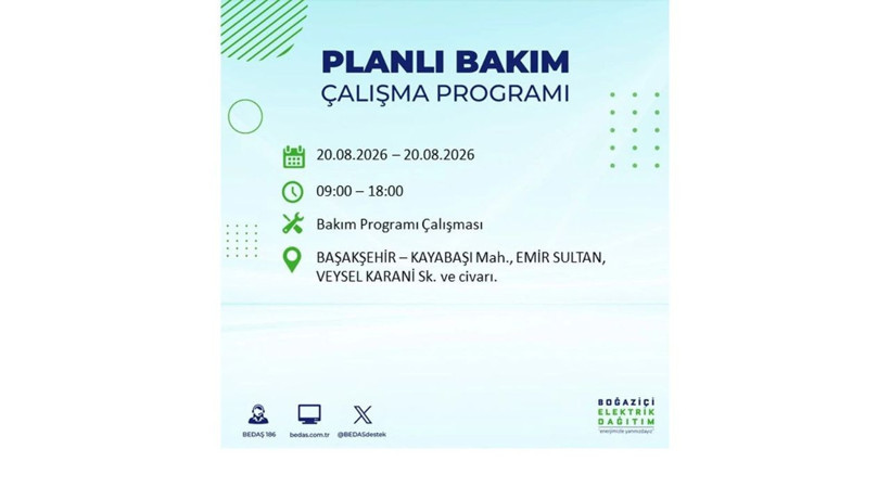 İstanbul 20 Ağustos kesintisi programı: O ilçelerde saatlerce elektrik olmayacak! - Resim: 15
