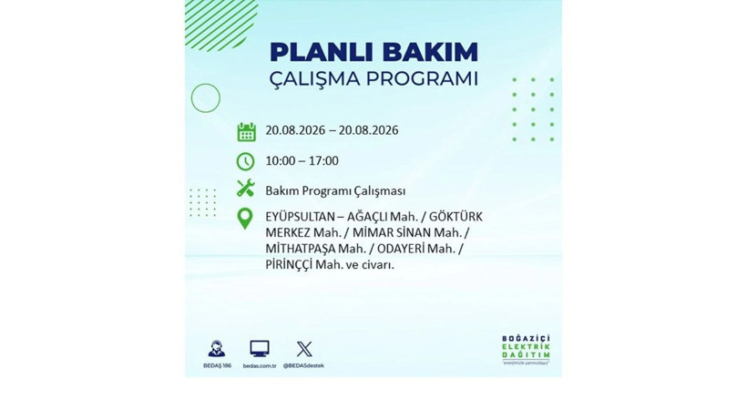 İstanbul 20 Ağustos kesintisi programı: O ilçelerde saatlerce elektrik olmayacak! - Resim: 24