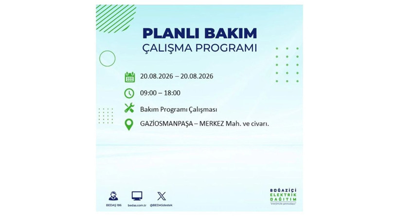 İstanbul 20 Ağustos kesintisi programı: O ilçelerde saatlerce elektrik olmayacak! - Resim: 30