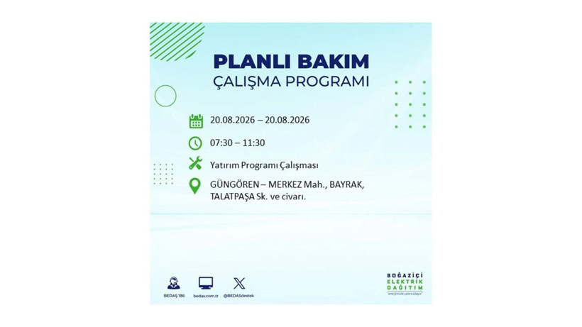 İstanbul 20 Ağustos kesintisi programı: O ilçelerde saatlerce elektrik olmayacak! - Resim: 31