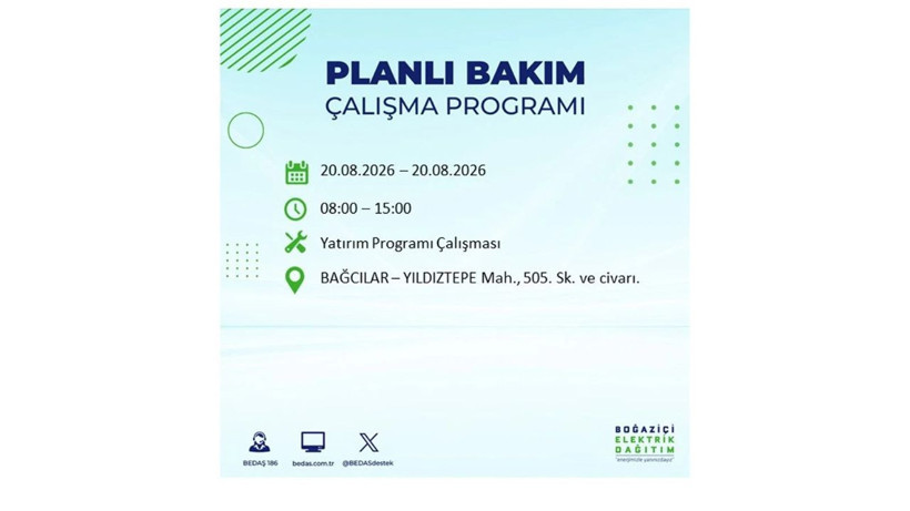 İstanbul 20 Ağustos kesintisi programı: O ilçelerde saatlerce elektrik olmayacak! - Resim: 11