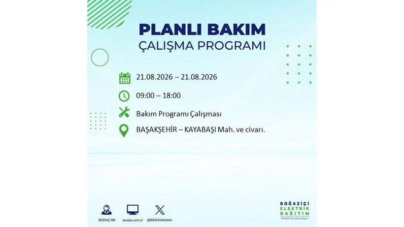 İstanbul 21 Ağustos kesintisi programı: O ilçelerde saatlerce elektrik olmayacak! - Resim: 12