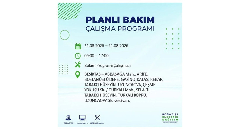 İstanbul 21 Ağustos kesintisi programı: O ilçelerde saatlerce elektrik olmayacak! - Resim: 15