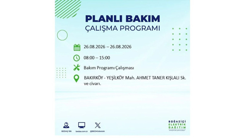 İstanbul 26 Ağustos kesintisi programı: O ilçelerde saatlerce elektrik olmayacak! - Resim: 15