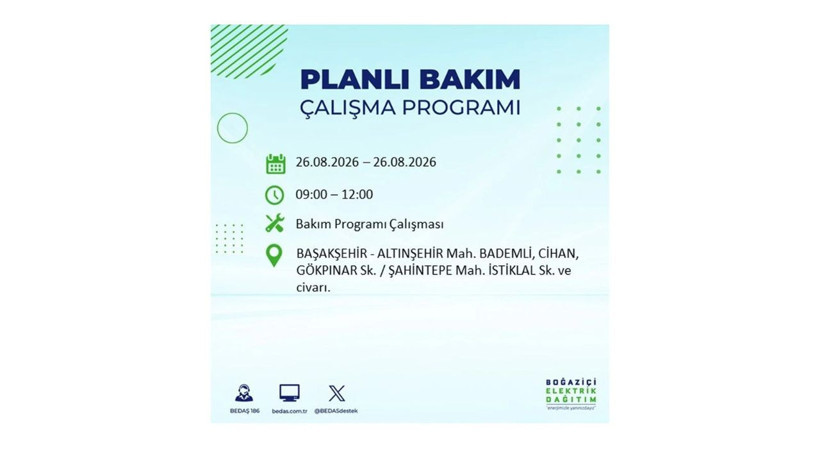 İstanbul 26 Ağustos kesintisi programı: O ilçelerde saatlerce elektrik olmayacak! - Resim: 20