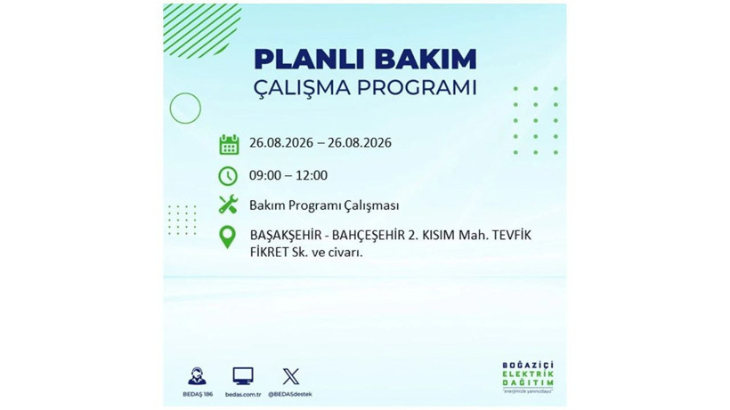 İstanbul 26 Ağustos kesintisi programı: O ilçelerde saatlerce elektrik olmayacak! - Resim: 21