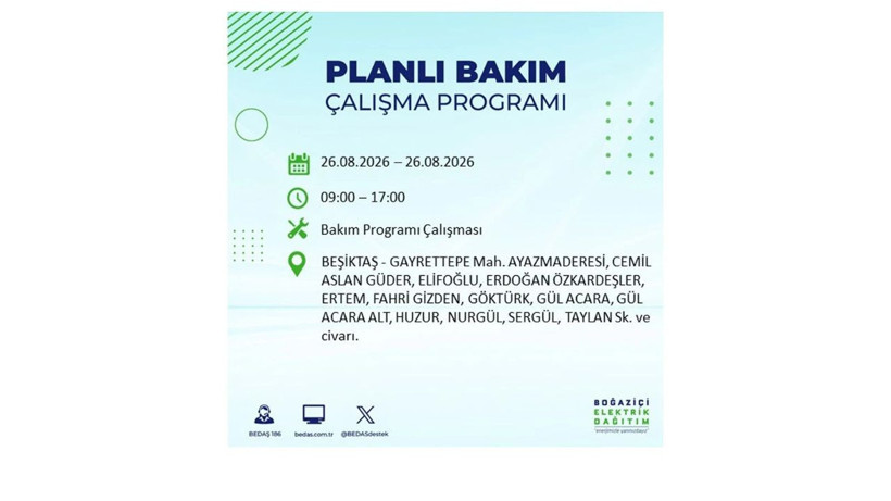 İstanbul 26 Ağustos kesintisi programı: O ilçelerde saatlerce elektrik olmayacak! - Resim: 25