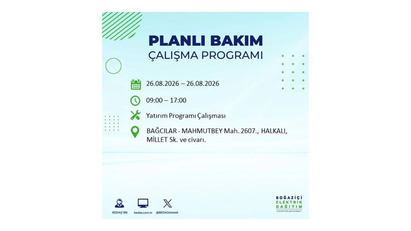 İstanbul 26 Ağustos kesintisi programı: O ilçelerde saatlerce elektrik olmayacak! - Resim: 7