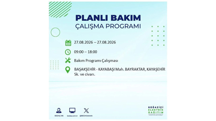 İstanbul 27 Ağustos kesintisi programı: O ilçelerde saatlerce elektrik olmayacak! - Resim: 17