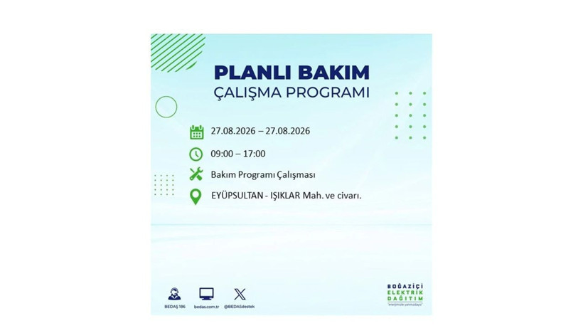 İstanbul 27 Ağustos kesintisi programı: O ilçelerde saatlerce elektrik olmayacak! - Resim: 37