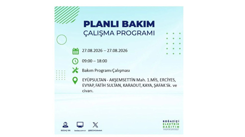 İstanbul 27 Ağustos kesintisi programı: O ilçelerde saatlerce elektrik olmayacak! - Resim: 42