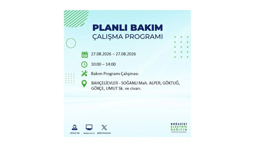 İstanbul 27 Ağustos kesintisi programı: O ilçelerde saatlerce elektrik olmayacak! - Resim: 9