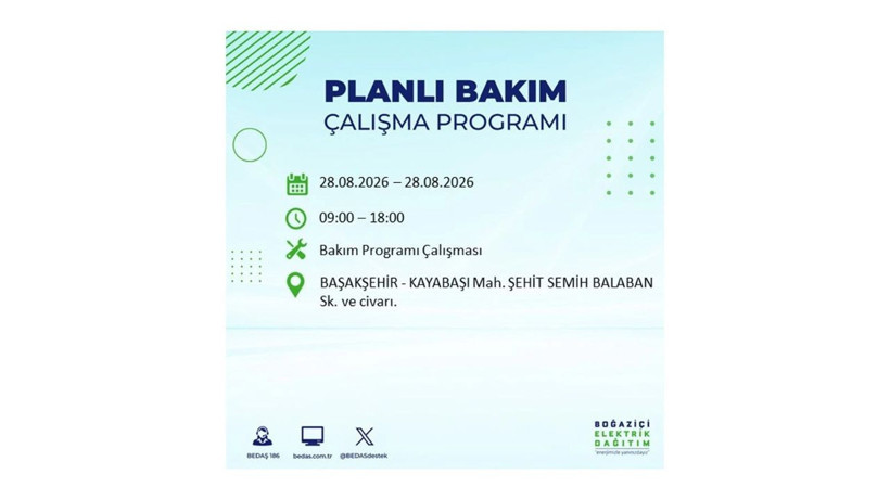 İstanbul 28 Ağustos kesintisi programı: O ilçelerde saatlerce elektrik olmayacak! - Resim: 17