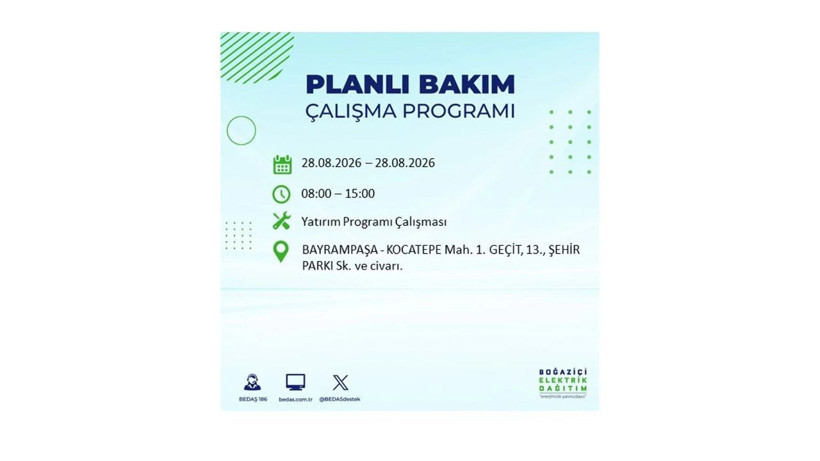 İstanbul 28 Ağustos kesintisi programı: O ilçelerde saatlerce elektrik olmayacak! - Resim: 22