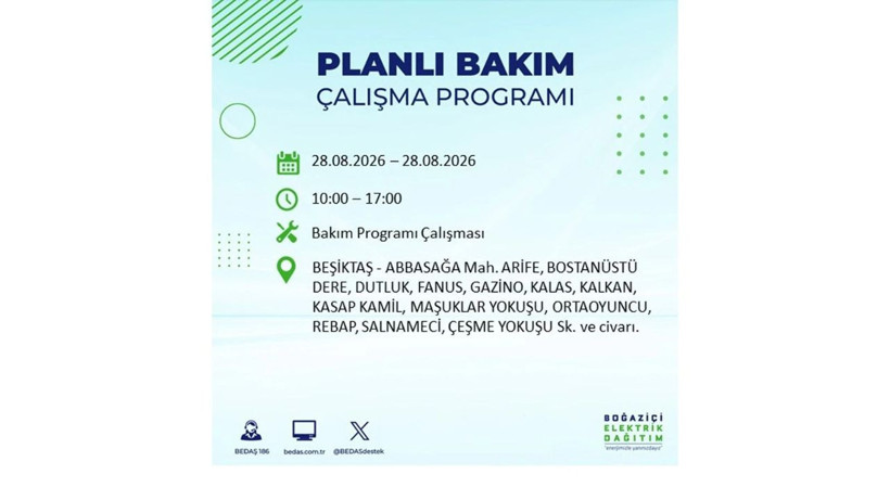 İstanbul 28 Ağustos kesintisi programı: O ilçelerde saatlerce elektrik olmayacak! - Resim: 24