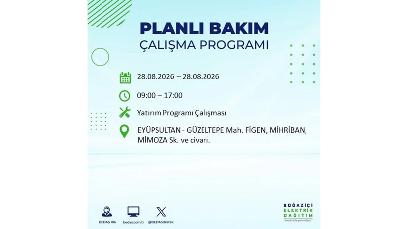 İstanbul 28 Ağustos kesintisi programı: O ilçelerde saatlerce elektrik olmayacak! - Resim: 33